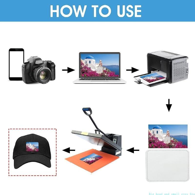 Hat Sublimation Blank - 581C 10 Pieces Blank Leather Hat