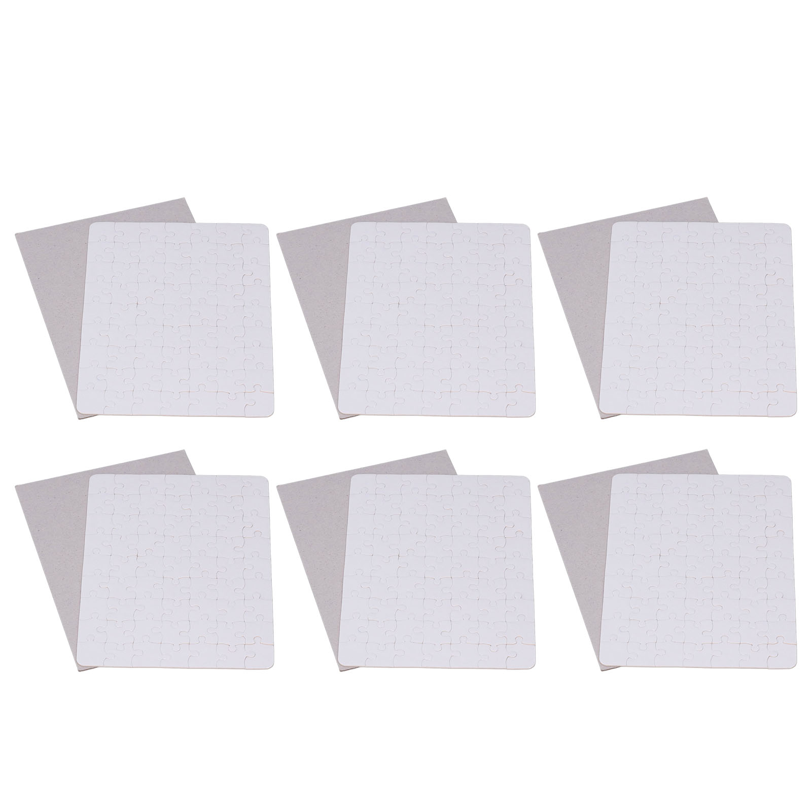 6 Set Blank Puzzles 13x18cm Wh - Puzzle Blank White ulasan dan harga