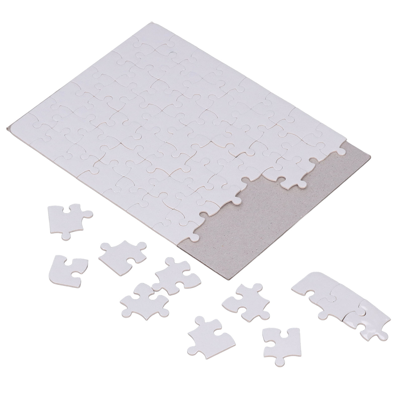 6 Set Blank Puzzles 13x18cm Wh - Puzzle Blank White ulasan dan harga