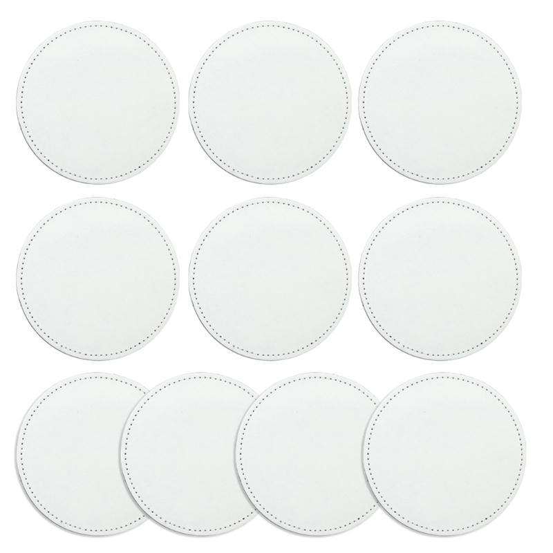 E8BD 10 Pieces Blank Leather H - Hat Sublimation Blank ulasan dan harga