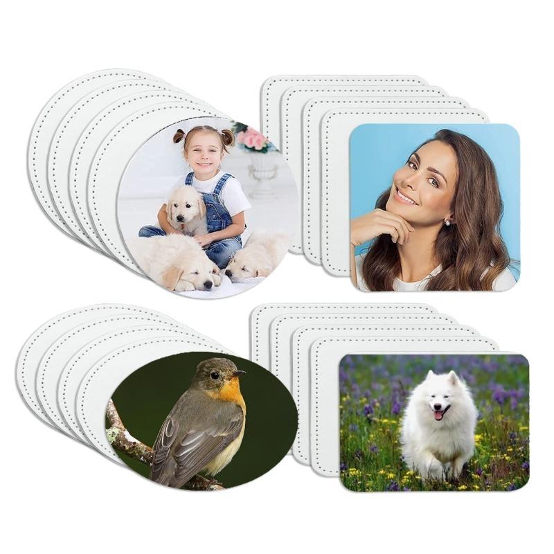 E8BD 10 Pieces Blank Leather H - Hat Sublimation Blank ulasan dan harga