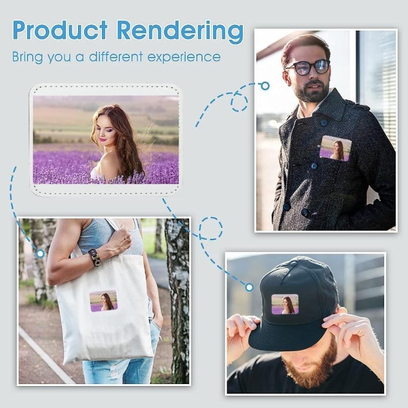 E8BD 10 Pieces Blank Leather H - Hat Sublimation Blank ulasan dan harga
